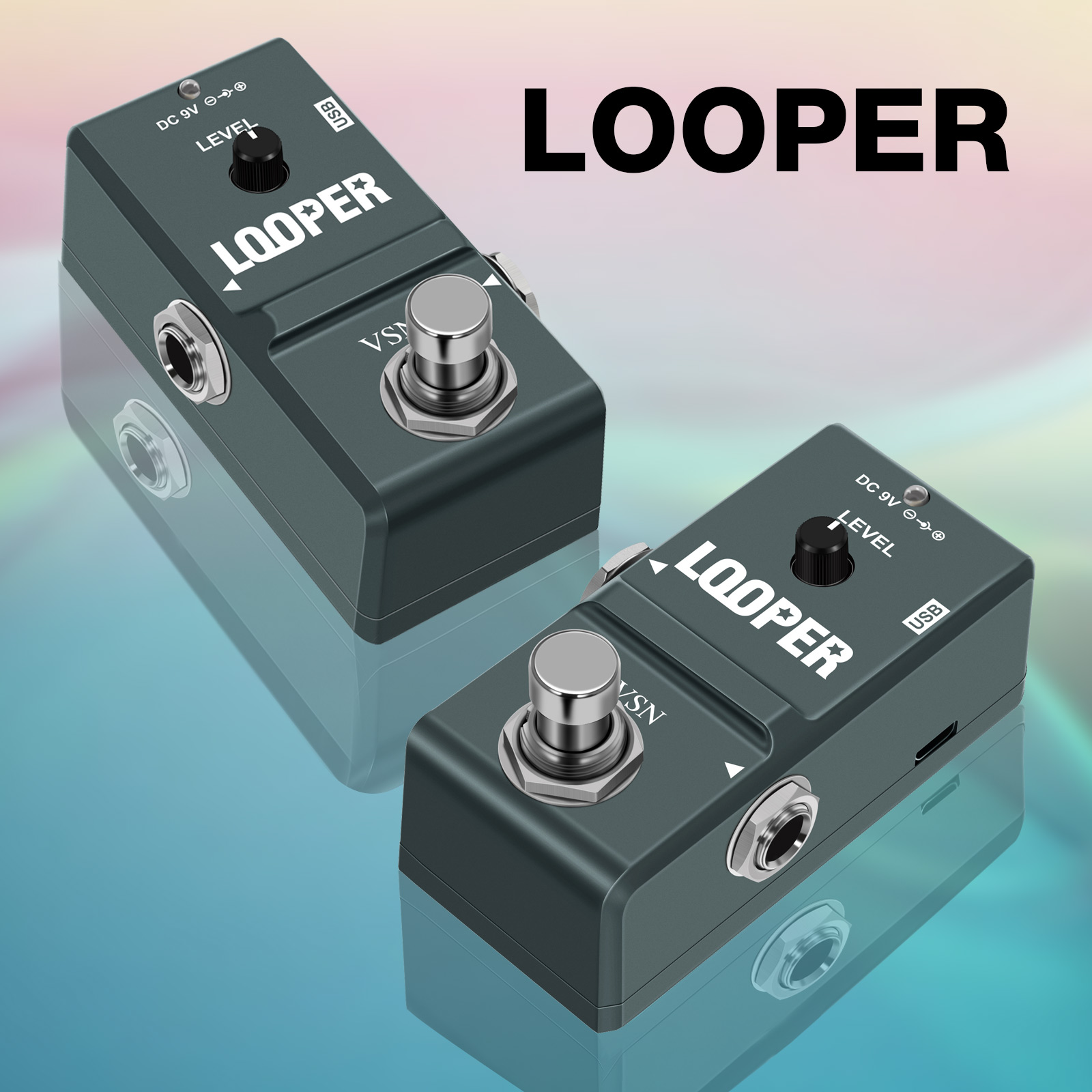 Looper Pedal Guitar - Pedal Looper de guitarra VSN, pedales
