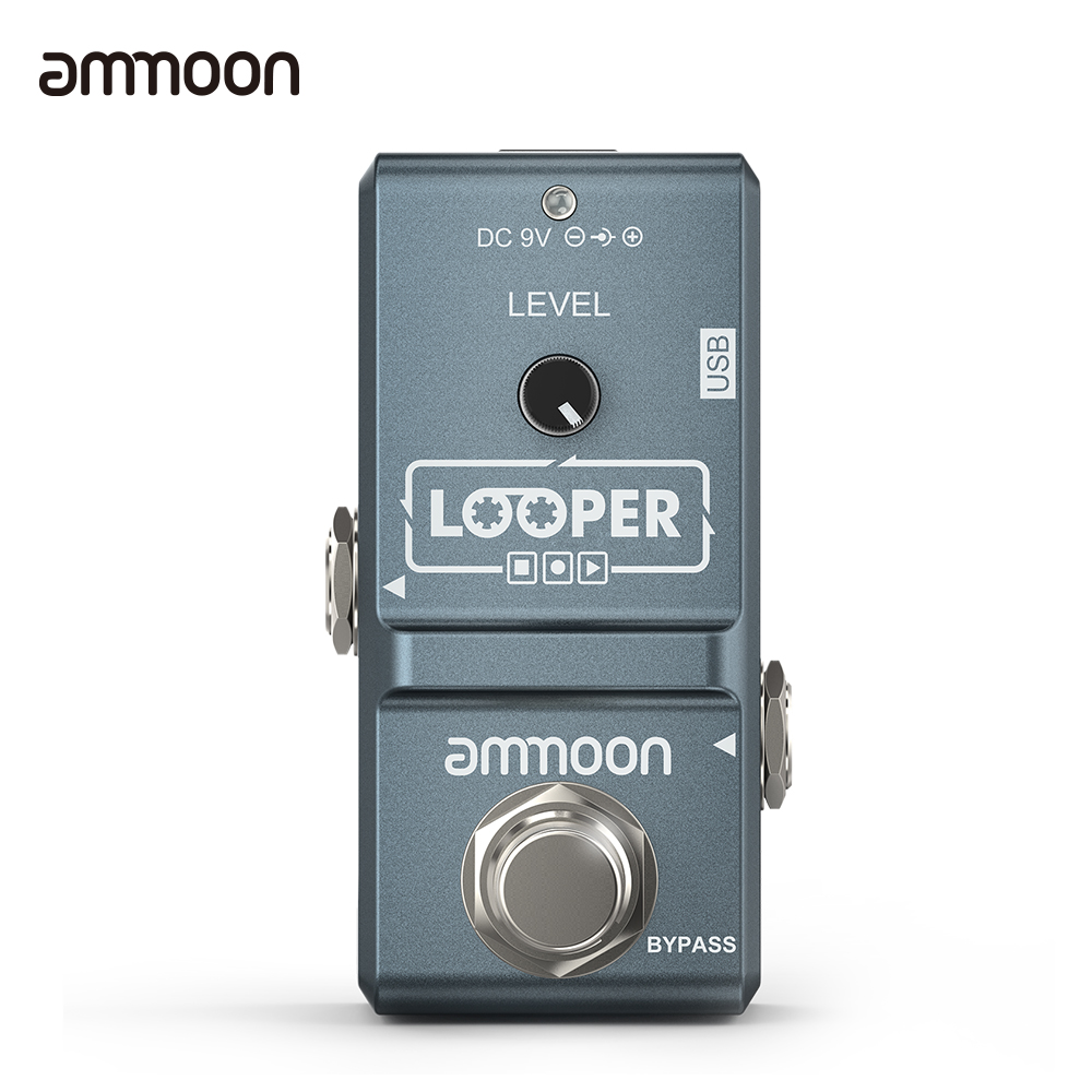 Looper Pedal Guitar - Ammoon-Pedal de efecto de guitarra eléctrica,