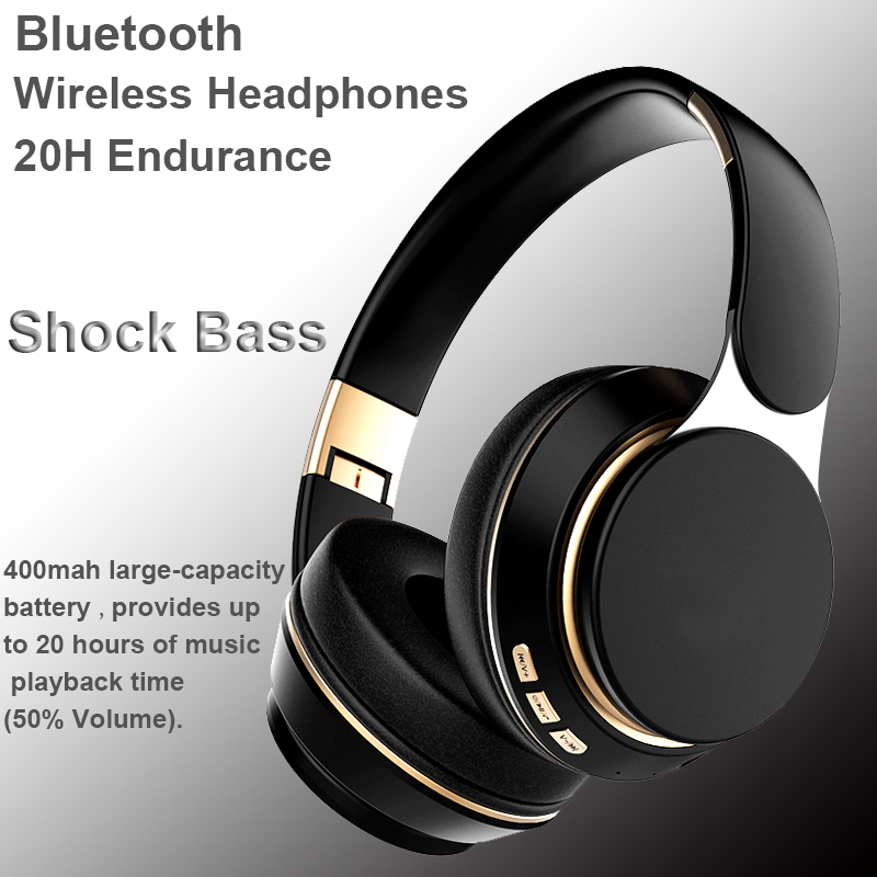 Audio Music Technology - Auriculares Auriculares inalámbricos Bluetooth con micrófono