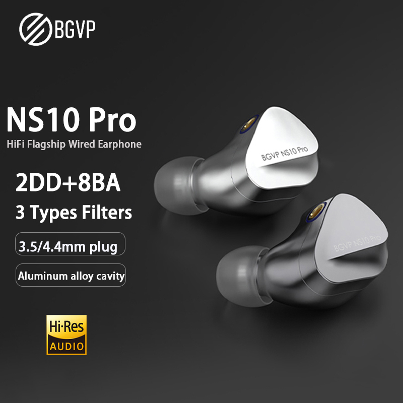 Audio Music Technology - Auriculares HIFI BGVP NS10 Pro 8BA+2DD