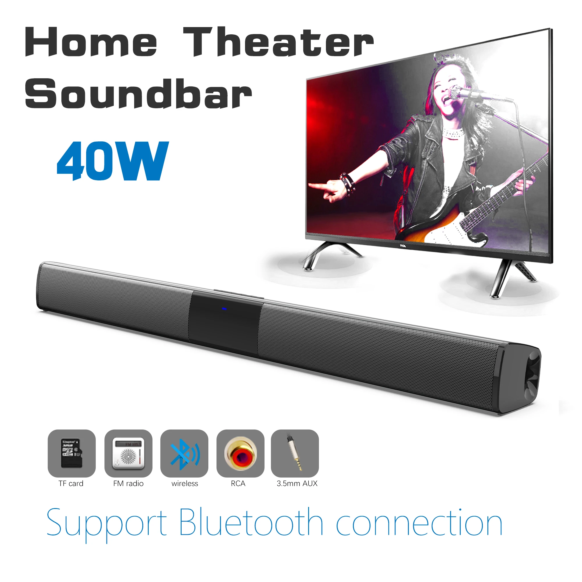 Audio Music System For Home - Barra de sonido de alta potencia