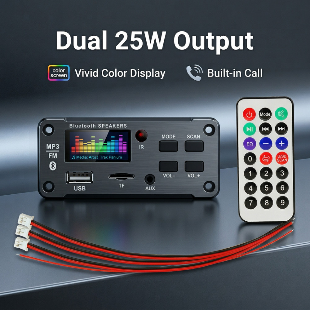 Audio Music Free Mp3 - Amplificador de 50W con Bluetooth, Reproductor
