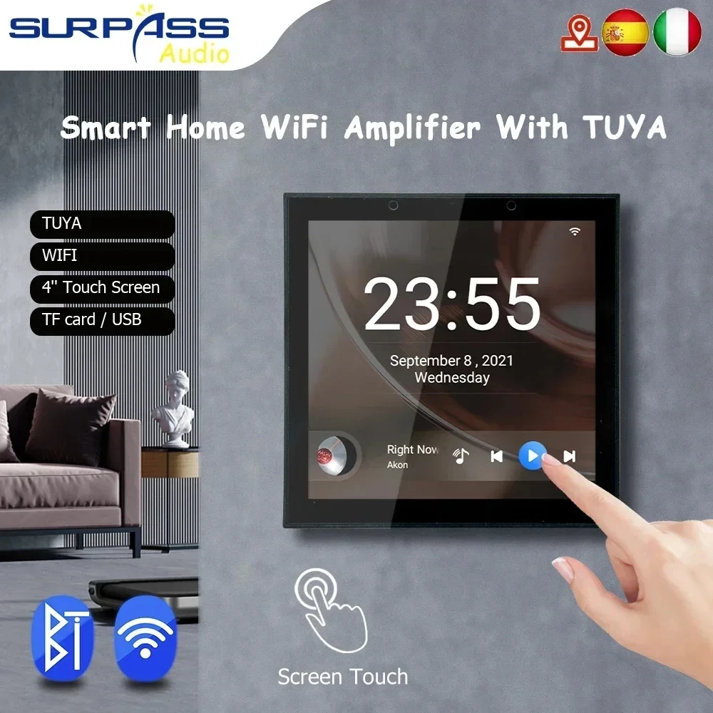 Audio Music System For Home - AMPLIFICADOR DE PARED WiFi TUYA inteligente