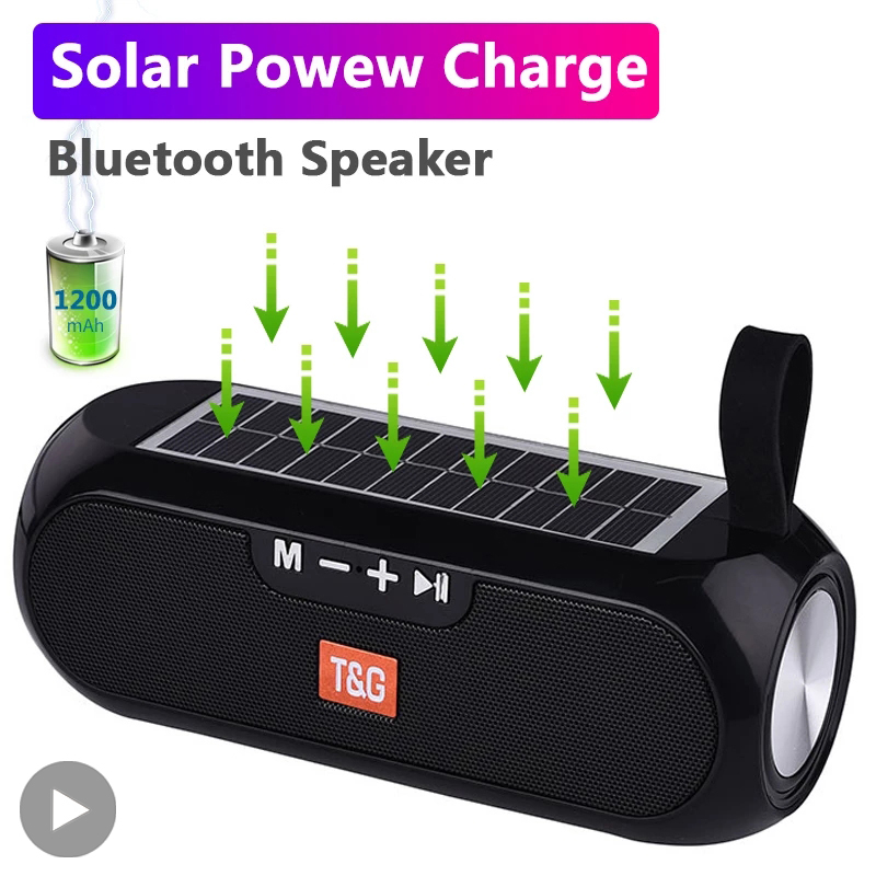 Audio Music System For Home - Radio Solar FM para exteriores, altavoz