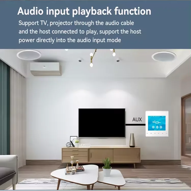 Amplificador de pared Bluetoot - Audio Music System For Home reseña y precio