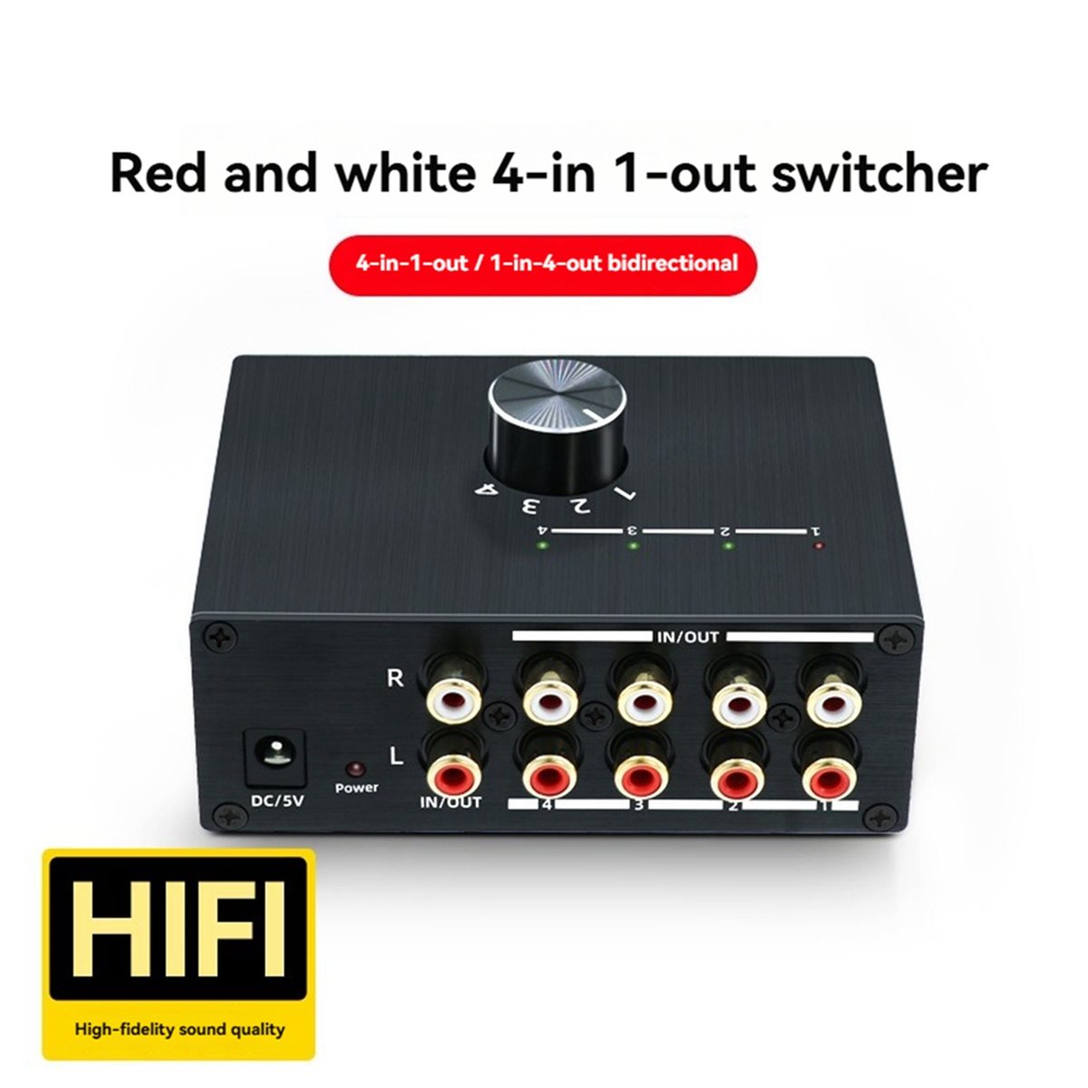 Conmutador de Audio Estéreo Bi - Audio Music Converter reseña y precio