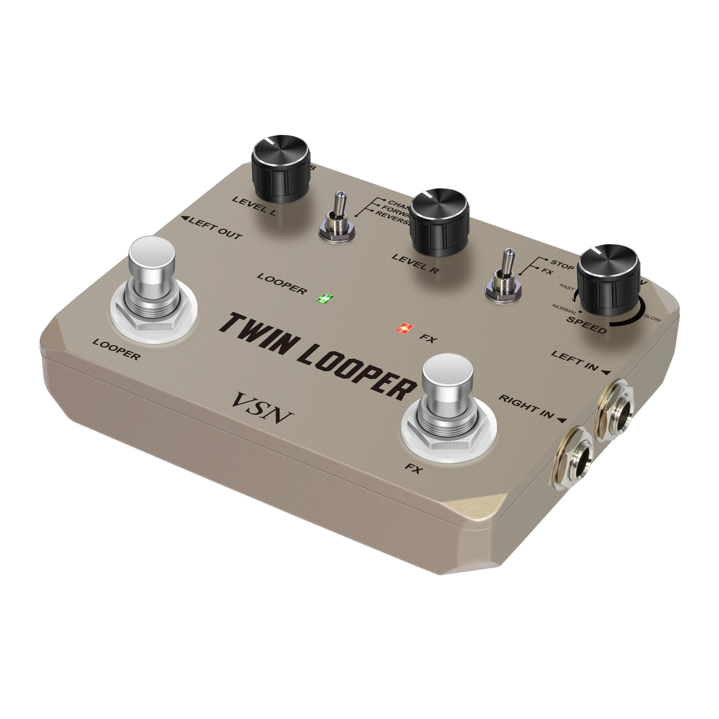 VSN Twin Looper-Pedal de efect - Looper Pedal Guitar reseña y precio