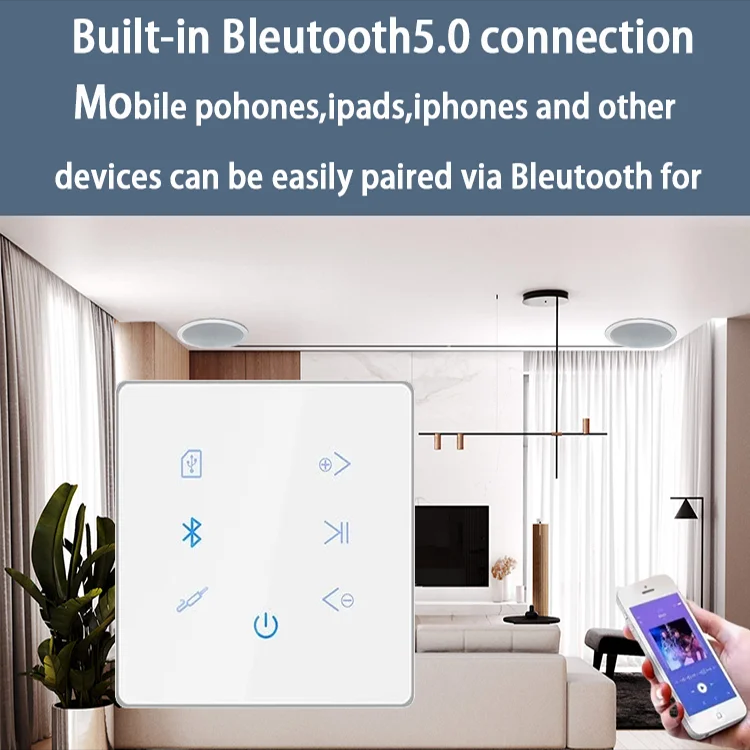 AMPLIFICADOR DE PARED Bluetoot - Audio Music System For Home reseña y precio