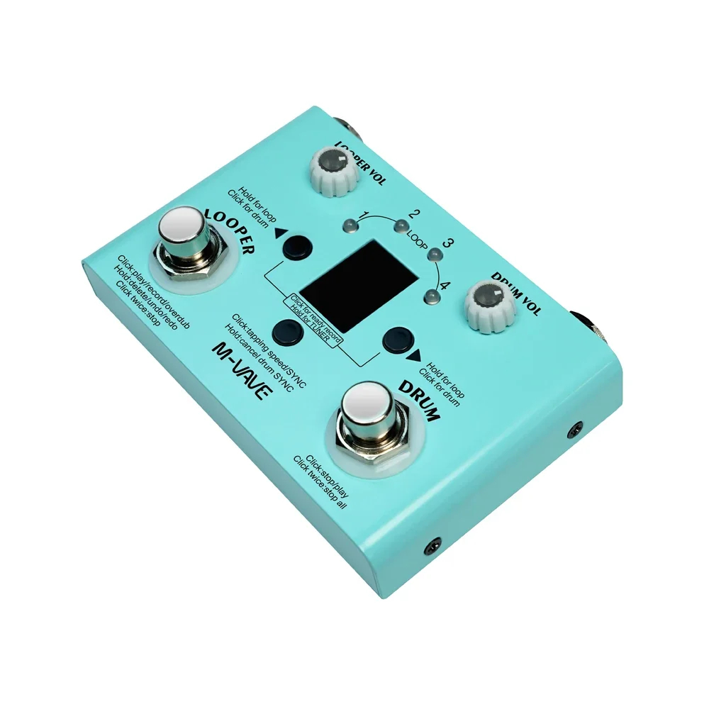 M-vave Lost Tempo Drum Machine - Looper Pedal Guitar reseña y precio