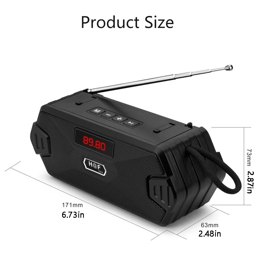 Bass Hifi portátil para exteri - Audio Music System For Home reseña y precio
