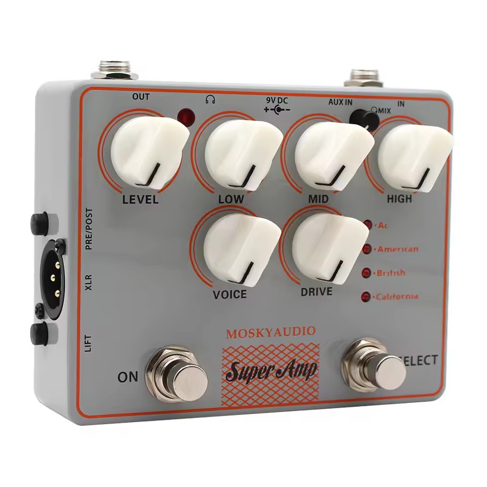 Mosky-caja amplificadora de 4  - Looper Pedal Guitar reseña y precio