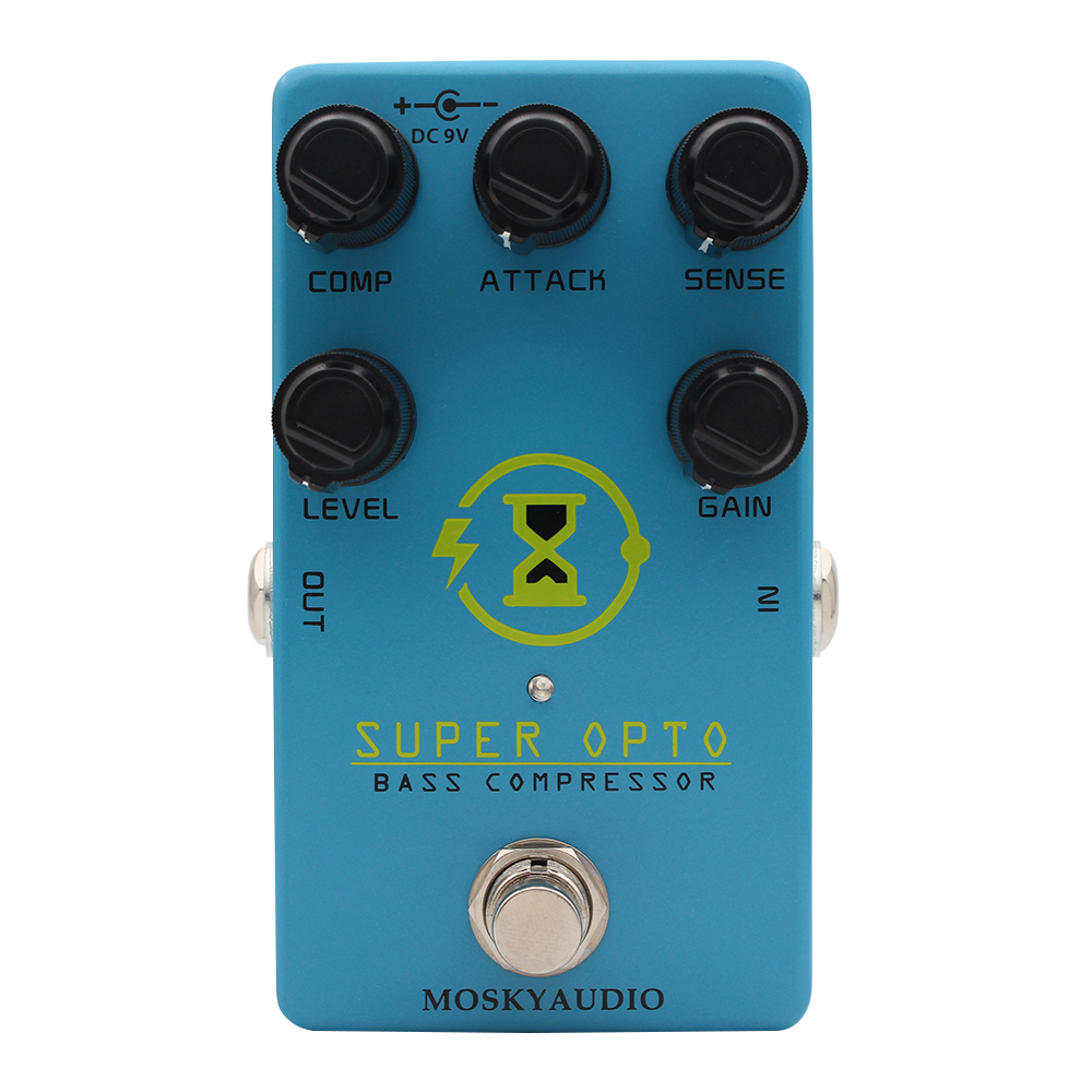 Compresor óptico de bajo Mosky - Looper Pedal Guitar reseña y precio