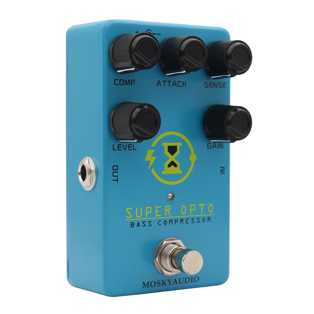Compresor óptico de bajo Mosky - Looper Pedal Guitar reseña y precio