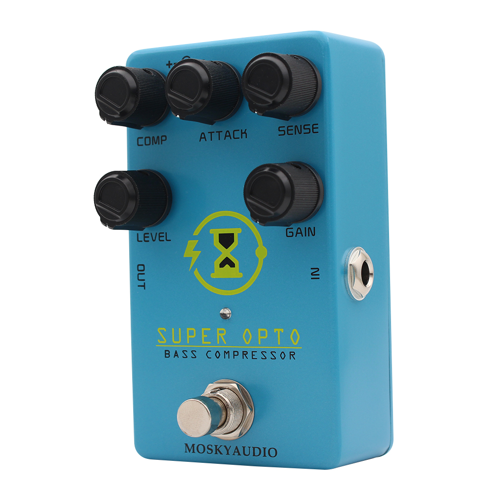 Compresor óptico de bajo Mosky - Looper Pedal Guitar reseña y precio