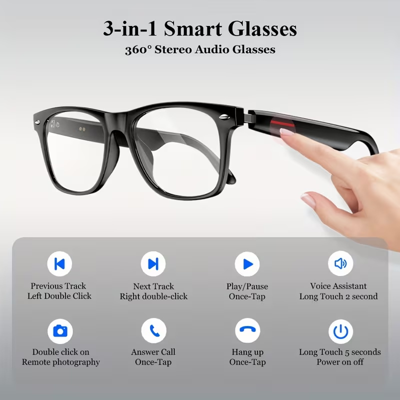 Gafas Inteligentes KOIPSSE par - Audio Music Technology reseña y precio